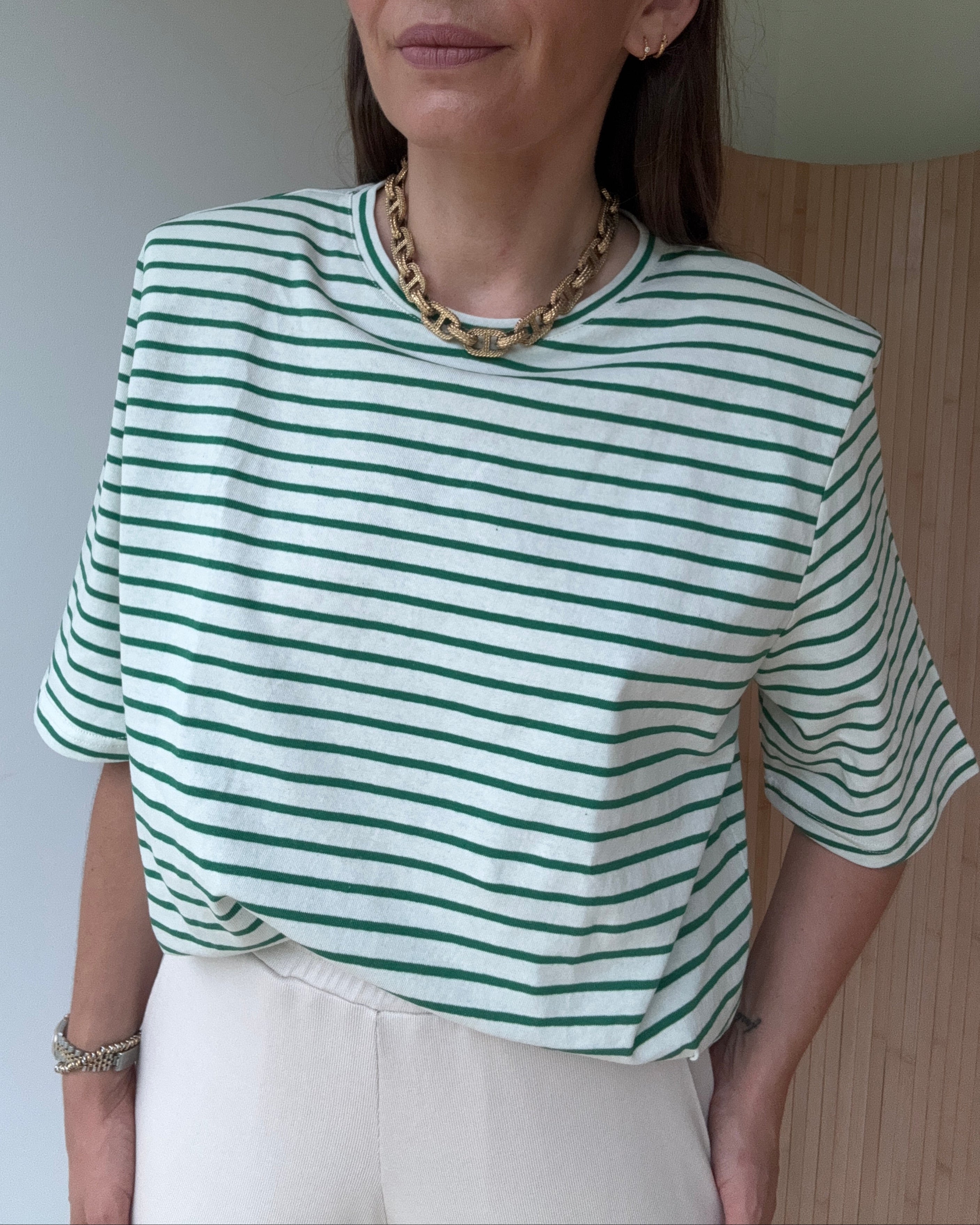 Tshirt Art paski poduchy blue