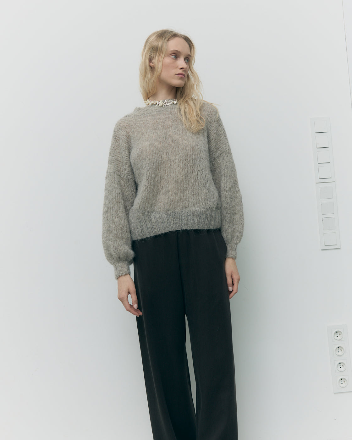 Spodnie palazzo choclate tencel