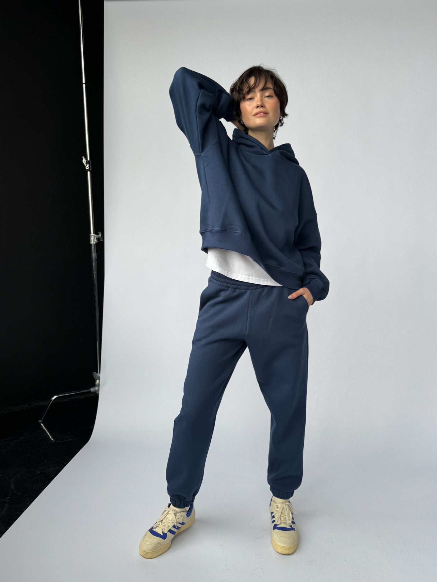 Spodnie Vintage navy blue