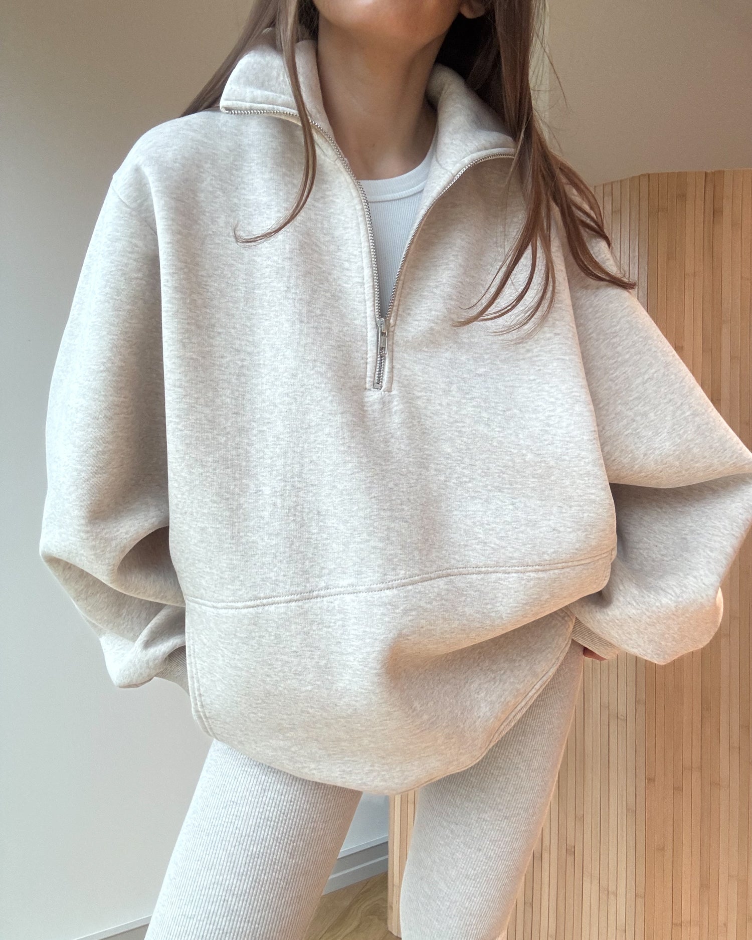 Bluza Patchouli zamek light mocca melange