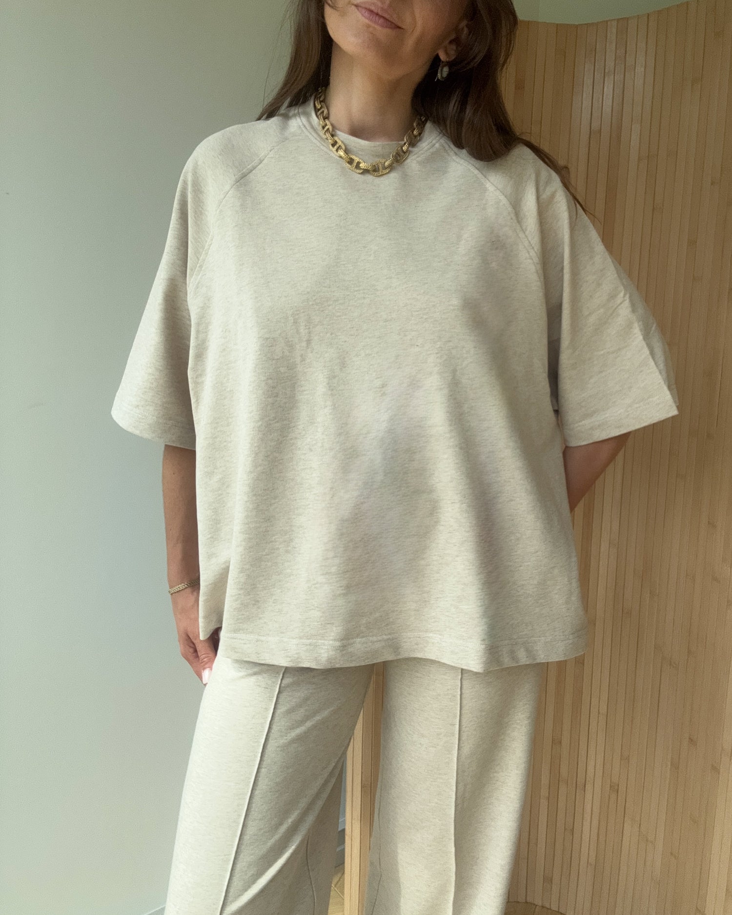 T-shirt Chillout  mocca melange