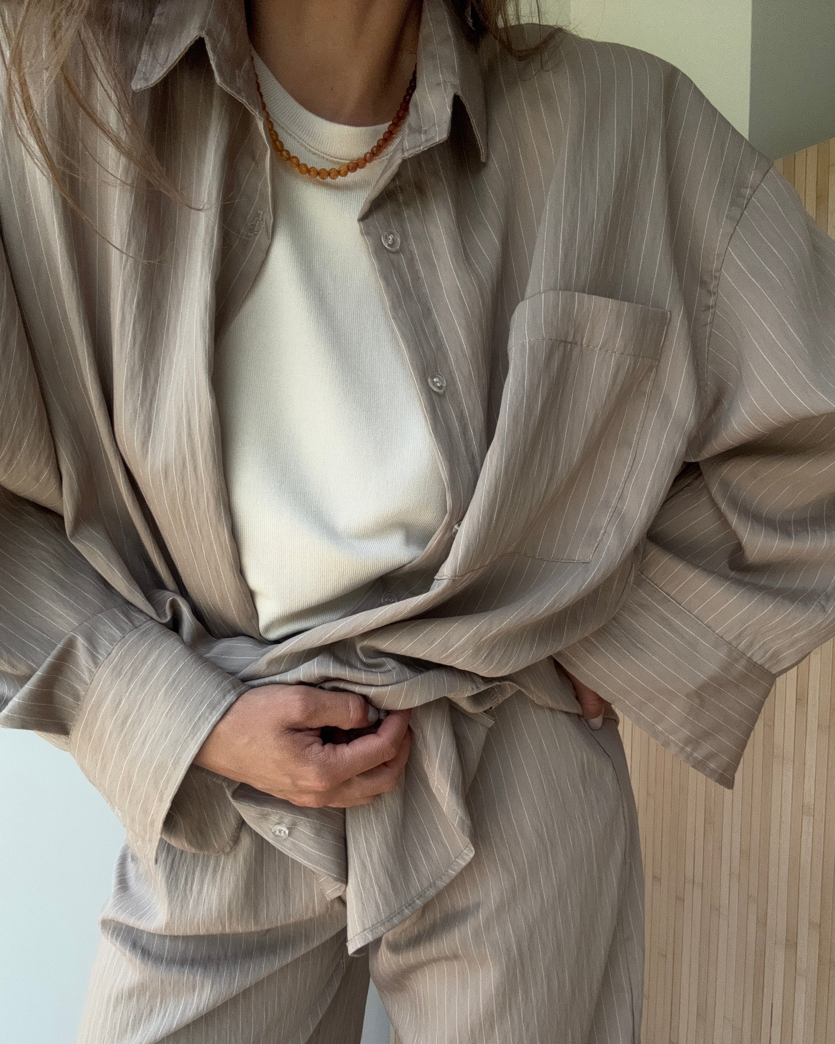 Koszula Calm oversize Taupe