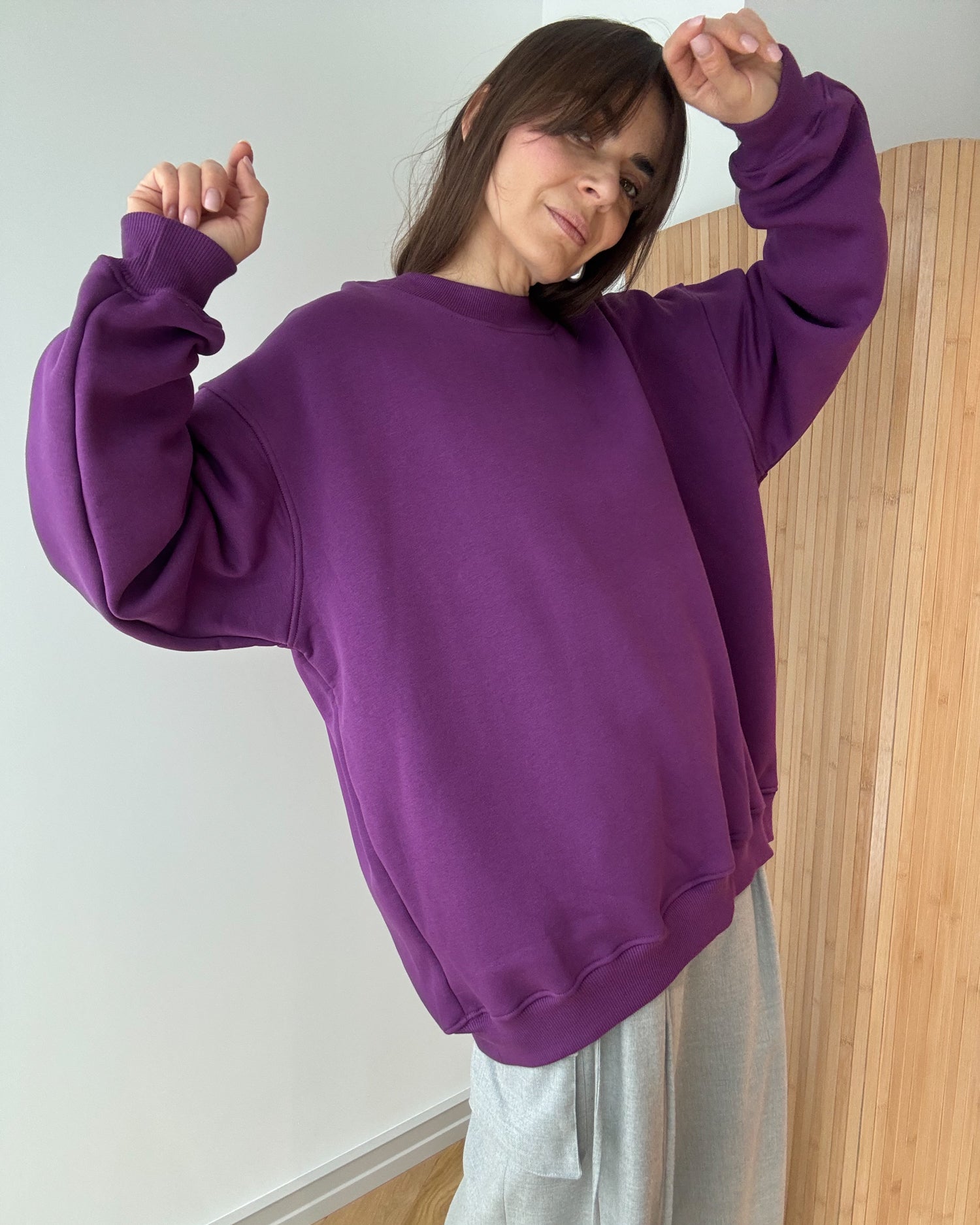 Bluza Cheer long royal purple