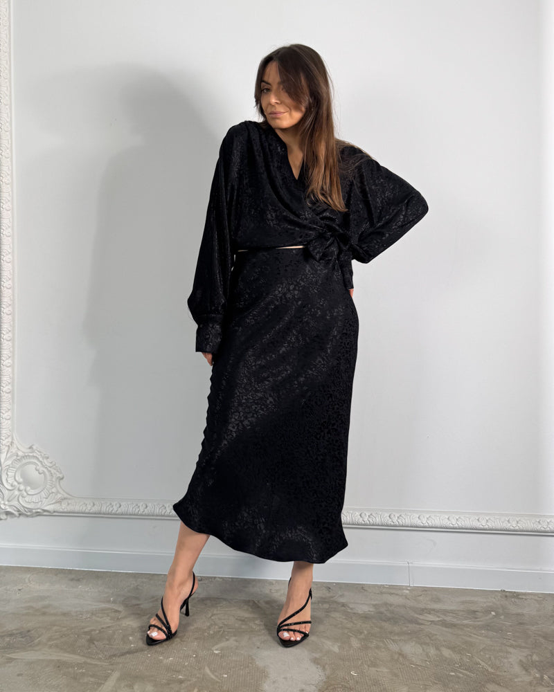 Spódnica Melody black jackard