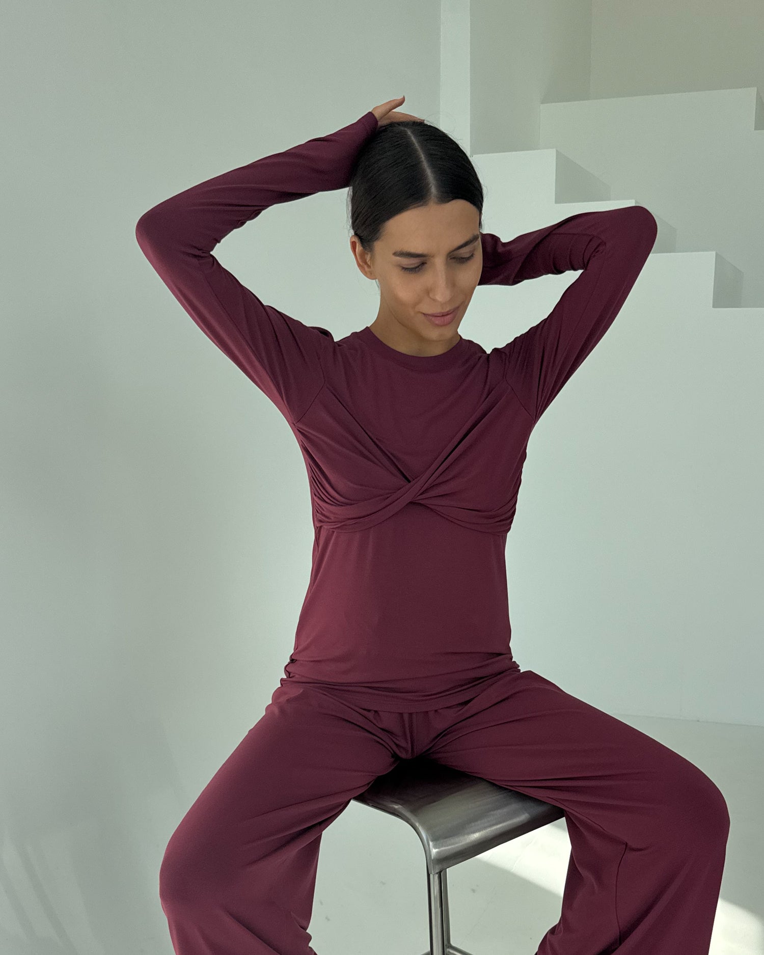 Longsleeve Catch me beetroot