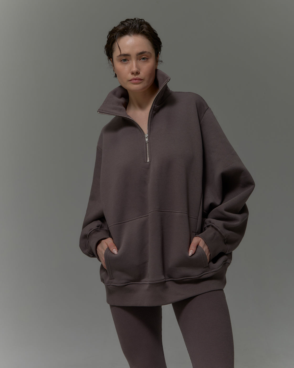 Bluza Patchouli zamek cacao