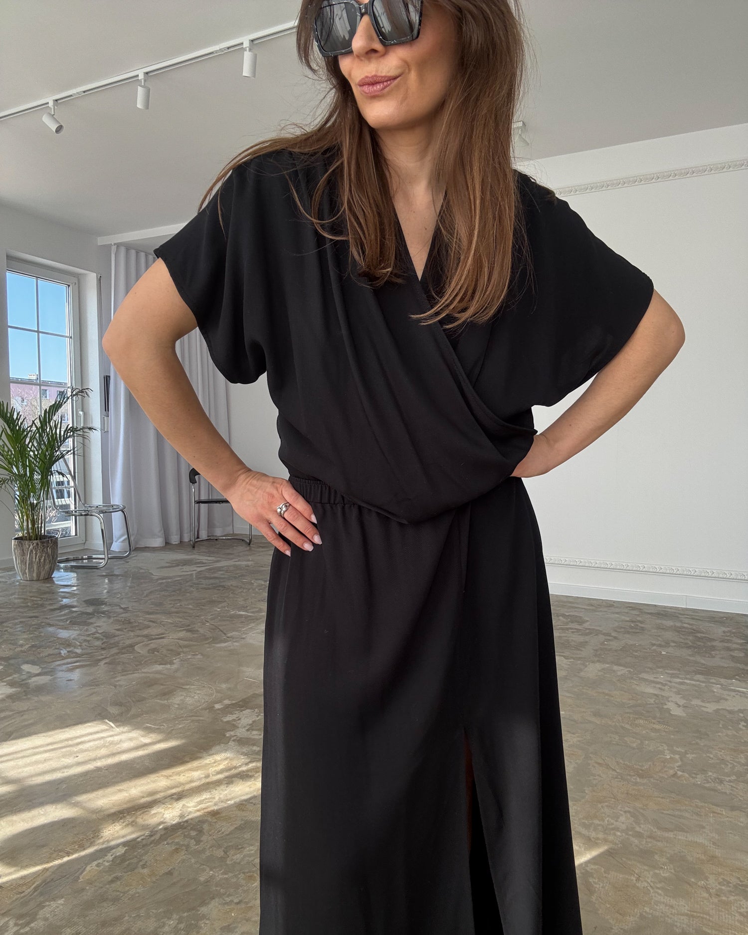 Bluzka kimono Wild black