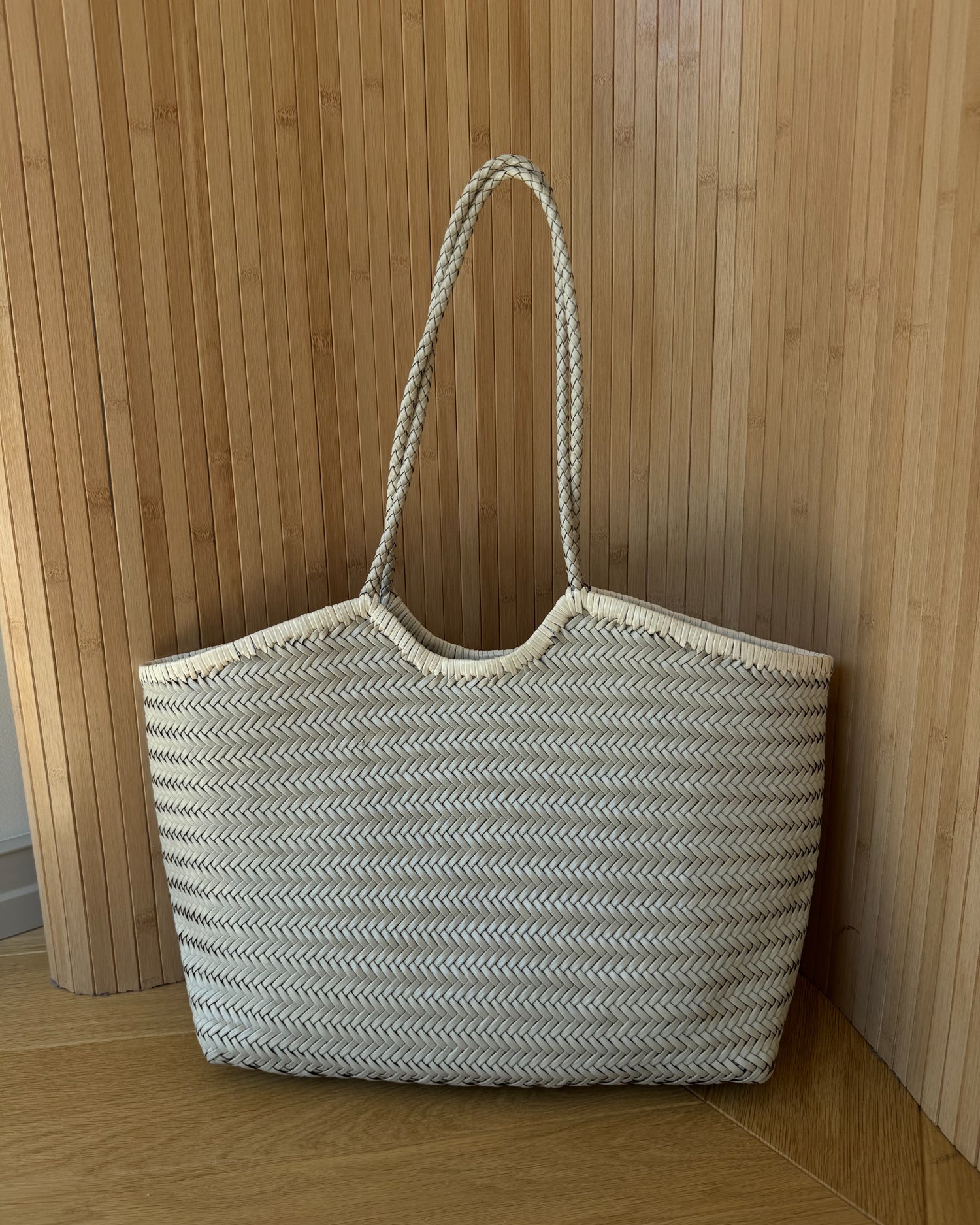 Torba Mano Vera skóra naturalna white