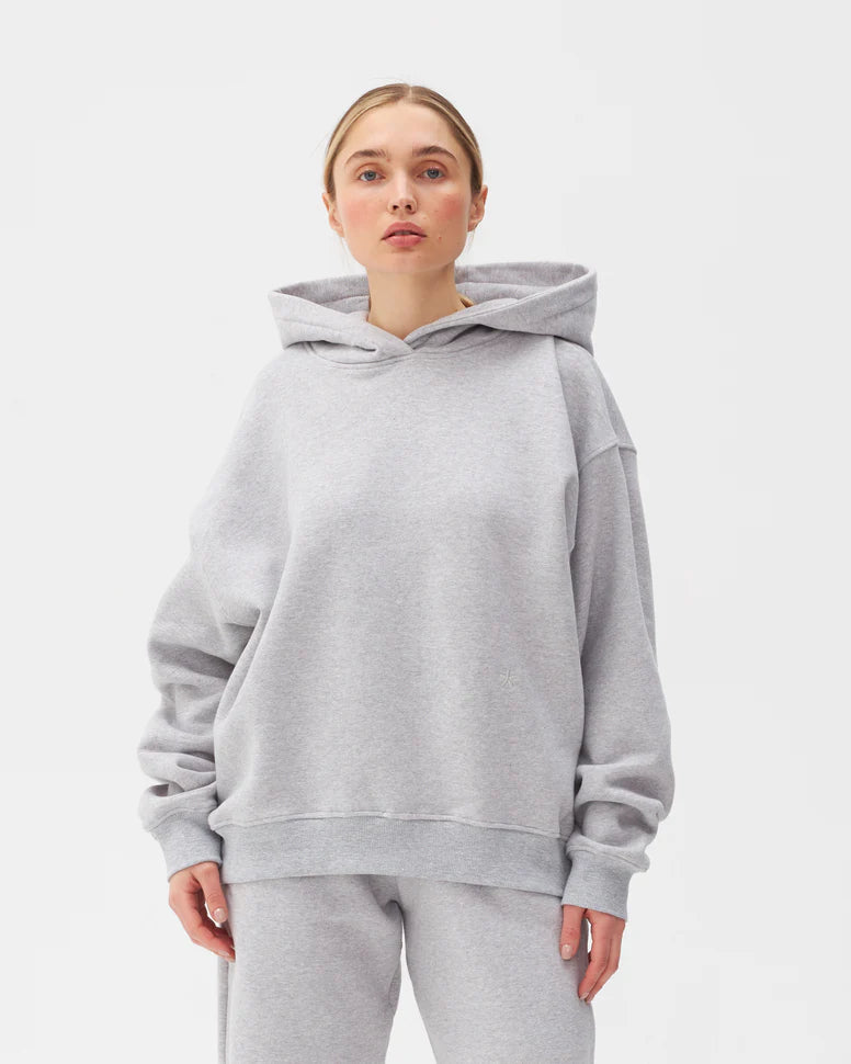 Szara bluza z bawełny Soho z kapturem