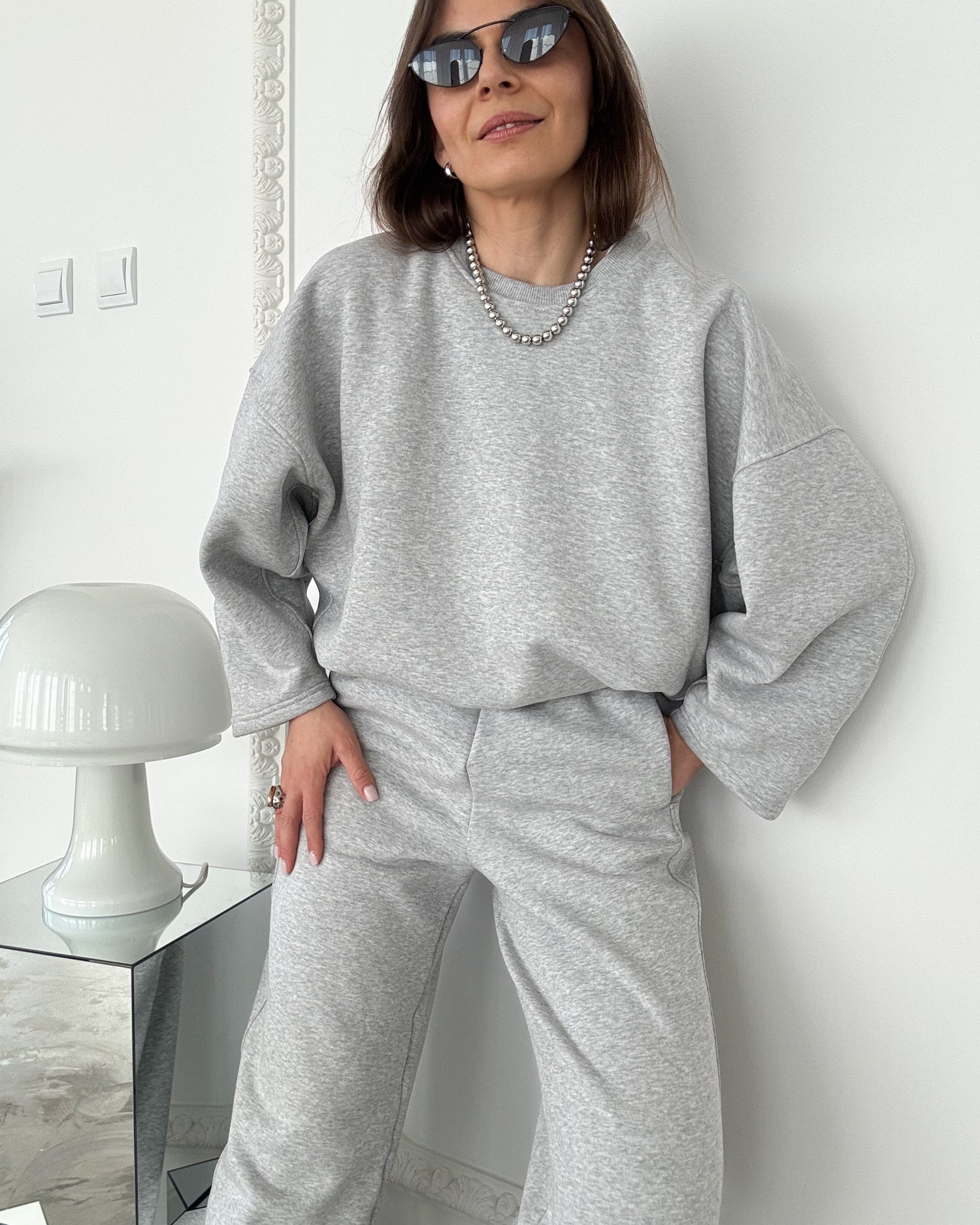 Bluza Grounded light grey