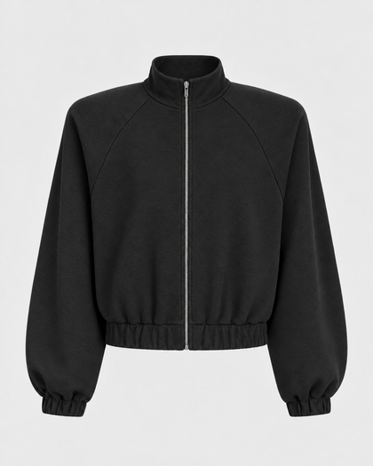 Bluza Wow zipper black