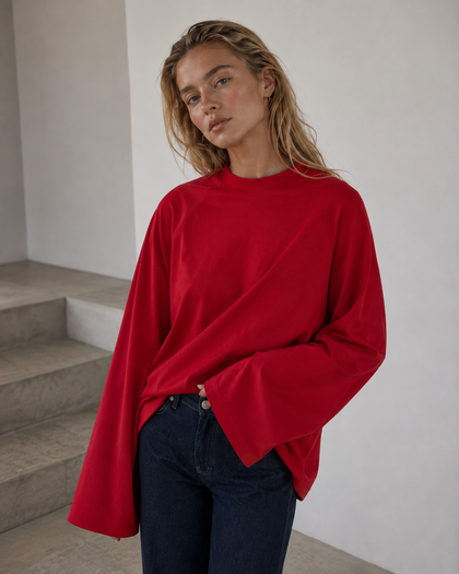 Longsleeve Chillout pop red