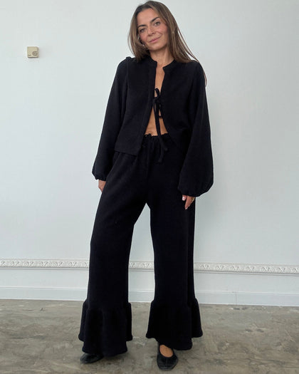 Spodnie Blush black bouclé