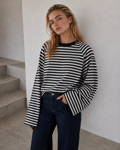 Longsleeve Chillout stripes black