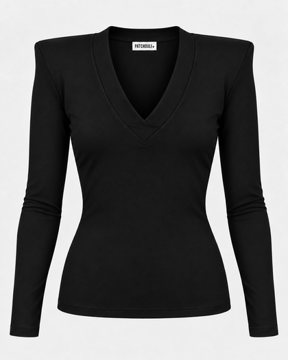Longsleeve Close v deep black poduchy