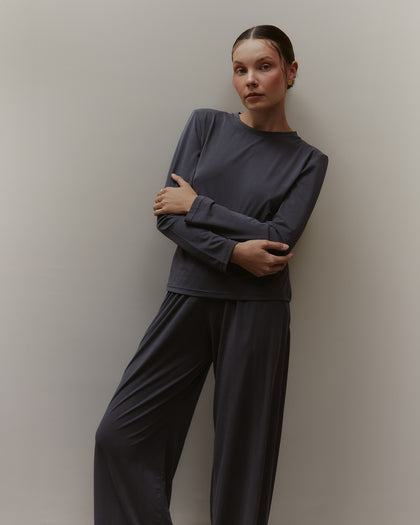 Longsleeve Proud premium modal antracite