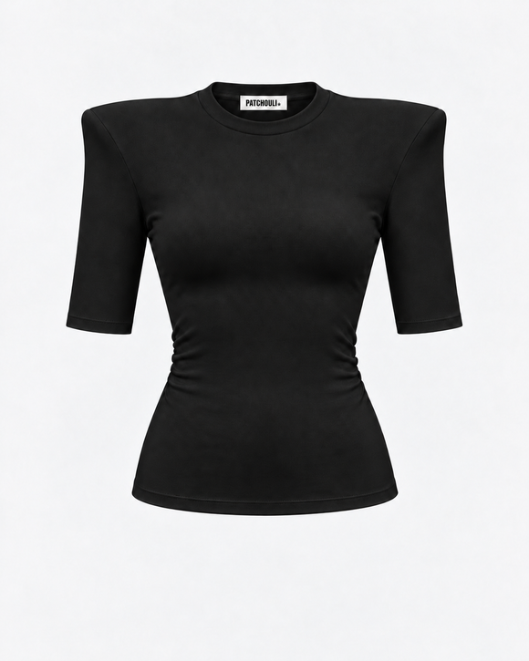 T-shirt CLOSE Black Crew Neck – packshot