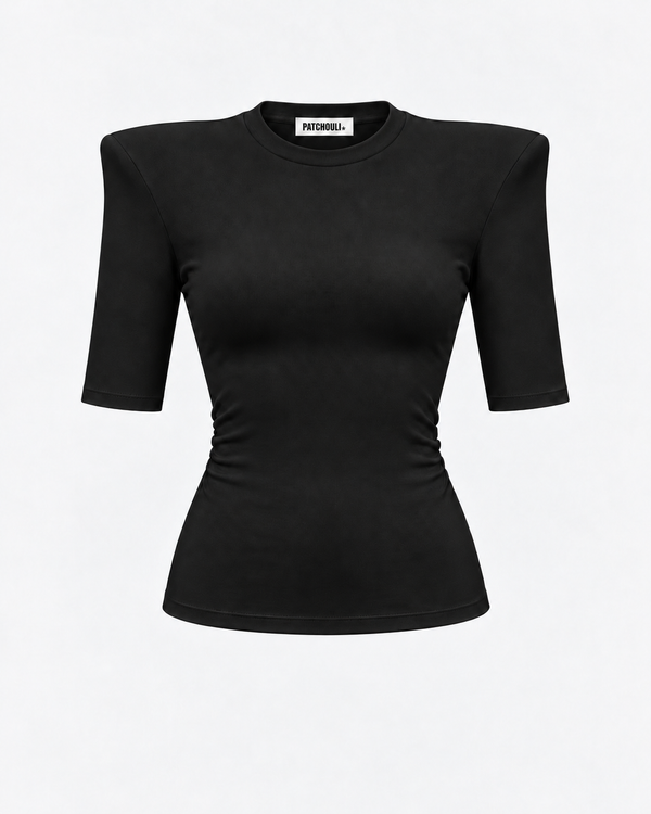 T-shirt CLOSE Black Crew Neck – packshot