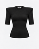 T-shirt CLOSE Black Crew Neck – packshot