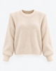Sweter Crew Neck Super Kid Mohair Ecru z odpinanymi poduszkami