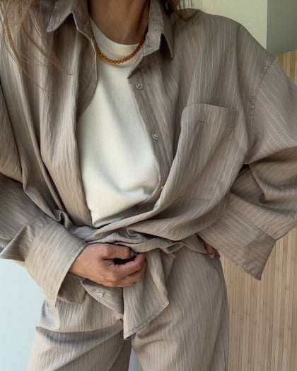 Koszula Calm oversize Taupe