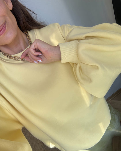 Bluza Enjoyable butter yellow