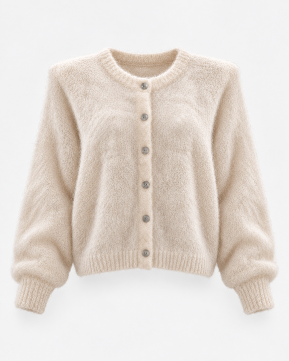 Kardigan Kid Mohair Ecru z odpinanymi poduszkami