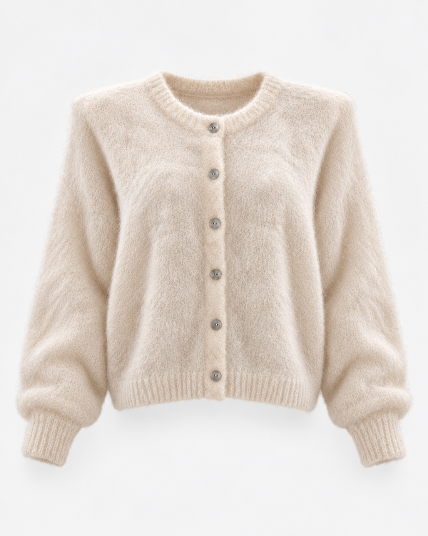 Kardigan Kid Mohair Ecru z odpinanymi poduszkami