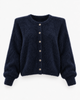Granatowy kardigan Kid Mohair Navy z odpinanymi poduszkami