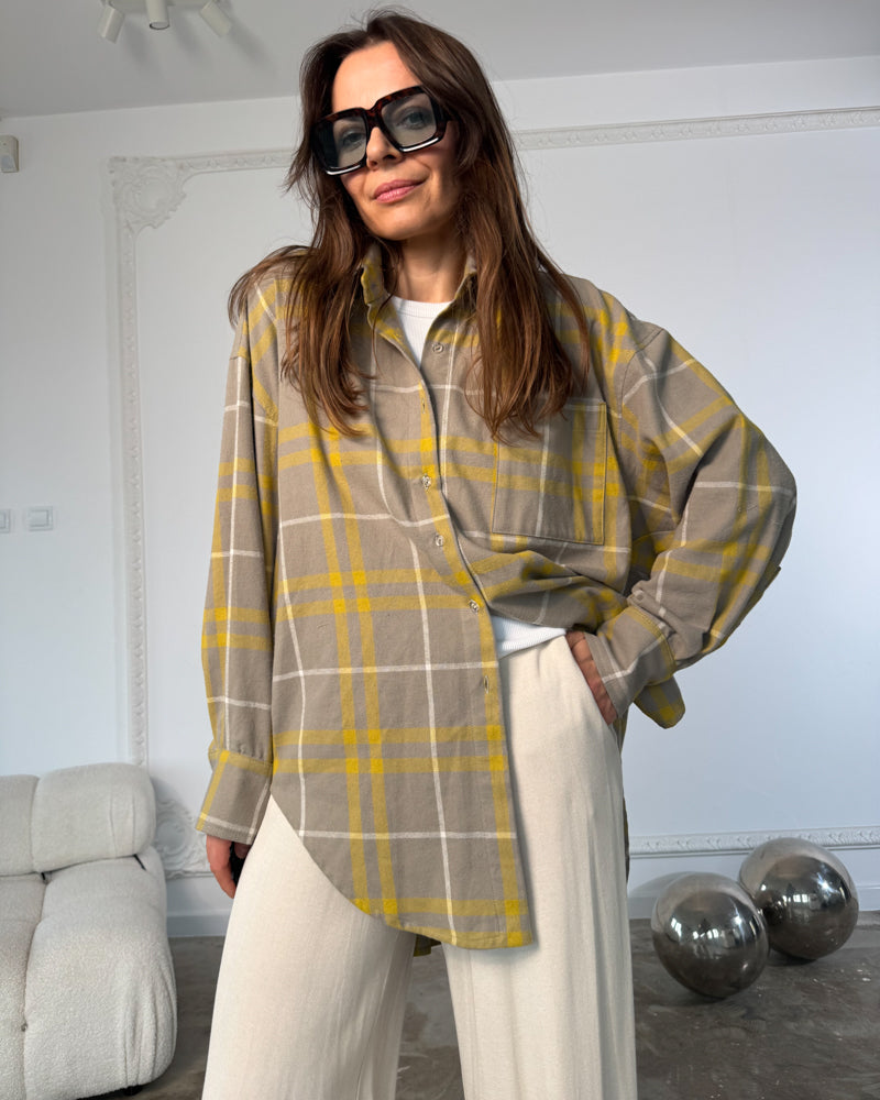 Koszula Calm oversize beige yellow