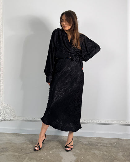 Spódnica Melody black jackard