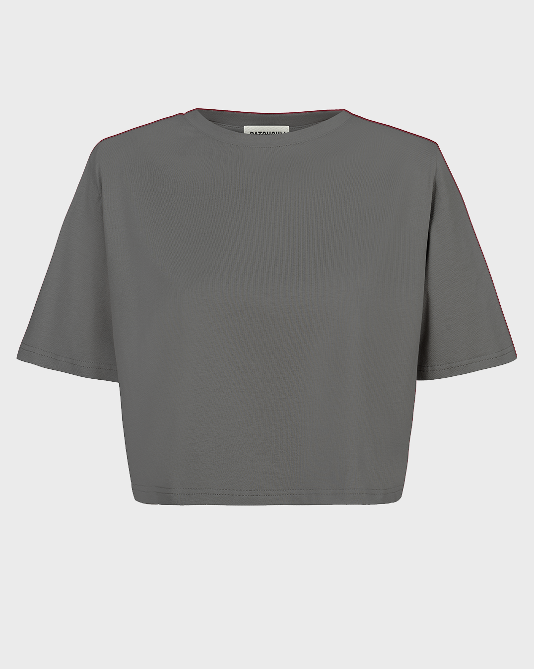 T-Shirt Move crop french grey poduchy