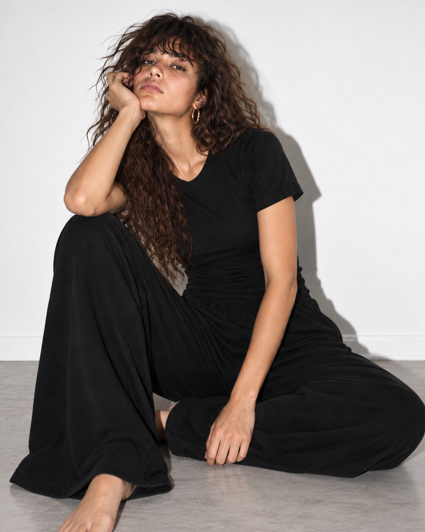 Spodnie Nonchalant Black – editorial