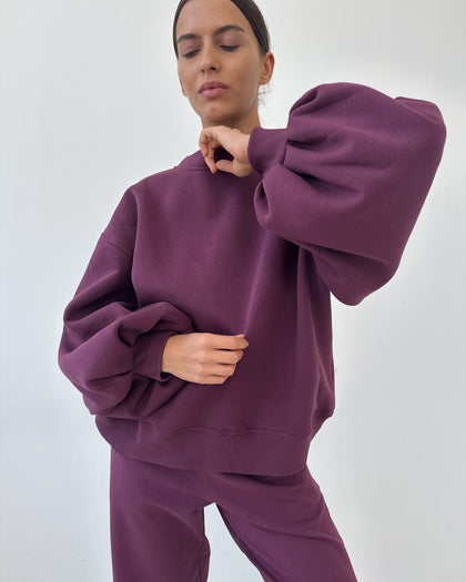 Bluza Enjoyable mauve wine